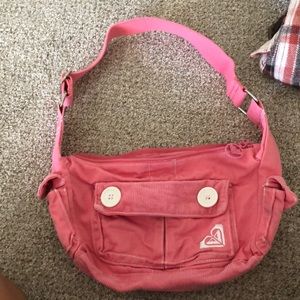 Pink roxy shoulder bag
